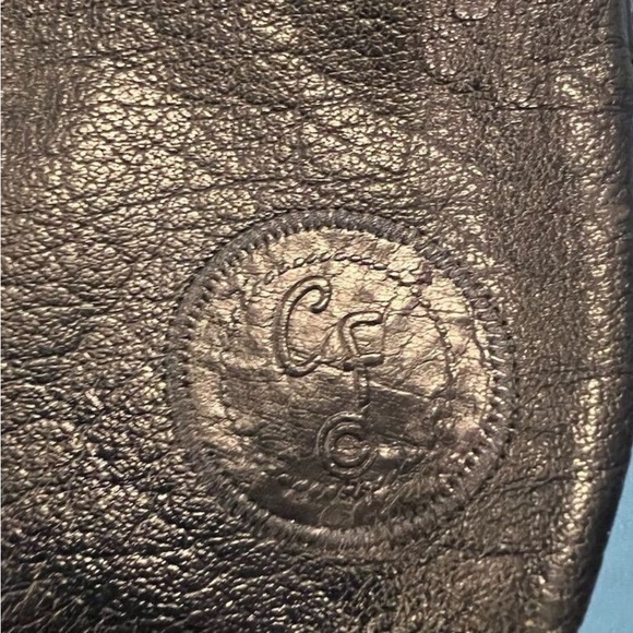 Carlos Falchi Women's Black Leather Clutch - Picture 5 of 6